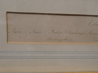 Lot 91 - ENGLISH SCHOOL, 19TH CENTURY: Osborne Bay, August 7th, 1889: the Royal Yacht 'Victoria & Albert II' reviewing the German Fleet
