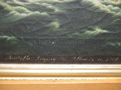 Lot 15 - NEAPOLITAN SCHOOL, CIRCA 1860, Fair and foul portraits of the Salcombe fruit schooner 'Arabella', Master John Adams