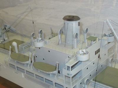 Lot 34 - A WELL-PRESENTED 1:48 SCALE BUILDER'S STYLE  MODEL OF LIBERTY SHIP JEREMIAH O'BRIEN BUILT BY THE NEW ENGLAND SHIPBUILDING CORP., SOUTH PORTLAND, MAINE FOR THE US GOVERNMENT IN 56 DAYS , 1943