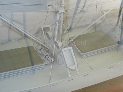 Lot 34 - A WELL-PRESENTED 1:48 SCALE BUILDER'S STYLE  MODEL OF LIBERTY SHIP JEREMIAH O'BRIEN BUILT BY THE NEW ENGLAND SHIPBUILDING CORP., SOUTH PORTLAND, MAINE FOR THE US GOVERNMENT IN 56 DAYS , 1943