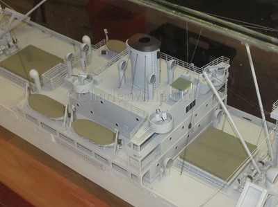 Lot 34 - A WELL-PRESENTED 1:48 SCALE BUILDER'S STYLE  MODEL OF LIBERTY SHIP JEREMIAH O'BRIEN BUILT BY THE NEW ENGLAND SHIPBUILDING CORP., SOUTH PORTLAND, MAINE FOR THE US GOVERNMENT IN 56 DAYS , 1943