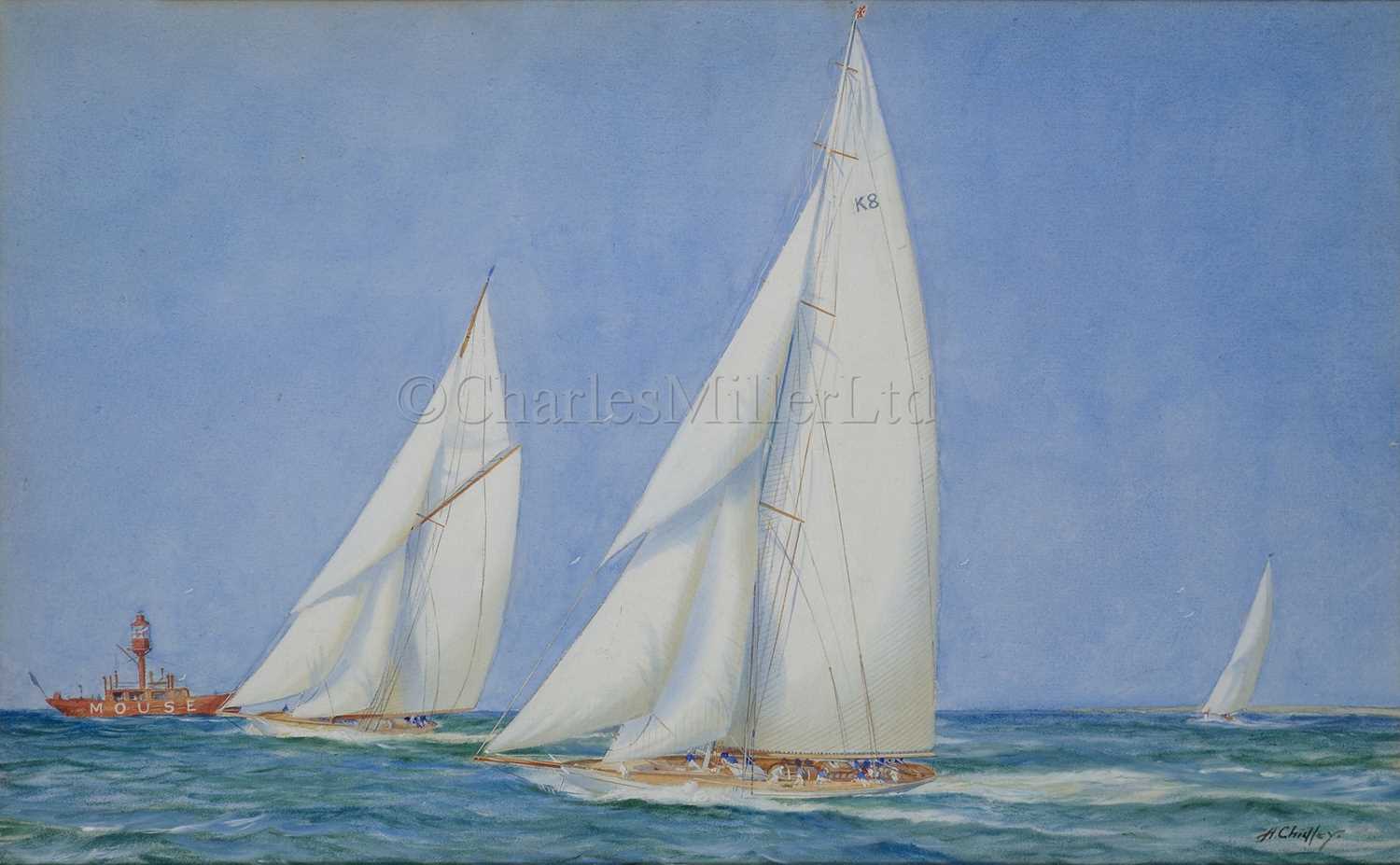 Lot 4 - ARTHUR CHIDLEY (BRITISH, EARLY 20TH CENTURY): The Camper & Nicholson sailing yacht 'Candida', circa 1930