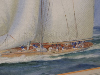 Lot 4 - ARTHUR CHIDLEY (BRITISH, EARLY 20TH CENTURY): The Camper & Nicholson sailing yacht 'Candida', circa 1930