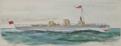 Lot 28 - δ K. MILLAR (ENGLISH, 20TH CENTURY): 'Turbinia'