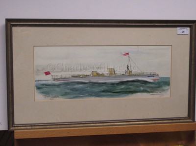 Lot 28 - δ K. MILLAR (ENGLISH, 20TH CENTURY): 'Turbinia'