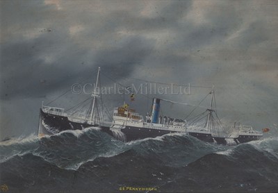 Lot 27 - ENGLISH SCHOOL, CIRCA 1918: The Dalgliesh S.N. Co's S.S. 'Pennyworth'