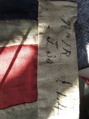 Lot 88 - A UNION FLAG FROM IRON PADDLE SLOOP H.M.S. OBERON, CIRCA 1866