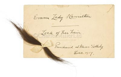 Lot 70 - A LOCK OF LADY EMMA HAMILTON'S HAIR