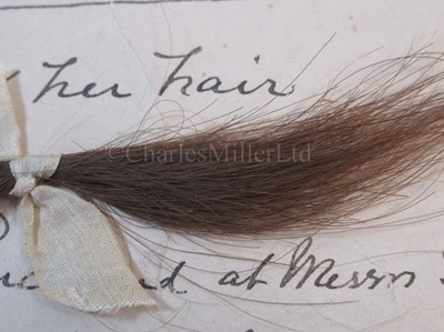 Lot 70 - A LOCK OF LADY EMMA HAMILTON'S HAIR
