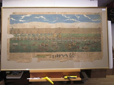 Lot 52 - A BROADSIDE: 'EARL HOWE'S DECISIVE VICTORY OVER THE FRENCH FLEET ON THE 1ST JUNE, 1794'