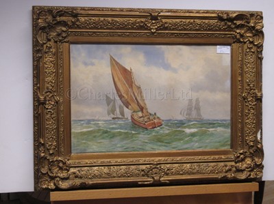 Lot 81 - WILLIAM THOMAS NICHOL BOYCE (BRITISH, 1857-1911) Frigate of the Royal Navy; Shipping scene