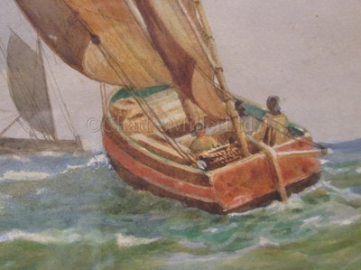 Lot 81 - WILLIAM THOMAS NICHOL BOYCE (BRITISH, 1857-1911) Frigate of the Royal Navy; Shipping scene