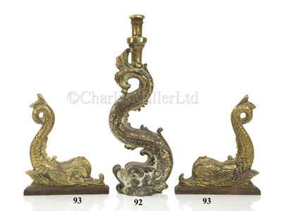 Lot 92 - A DECORATIVE ADMIRALTY PATTERN FULL DOLPHIN BARGE DECORATION, PROBABLY 19TH CENTURY
