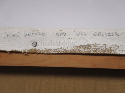 Lot 75 - δ KENNETH JEPSON (BRITISH, 1932-1998): Frigate Actions: 'Druid' & 'Raleigh' and 'Oxford' and 'Cruizer'