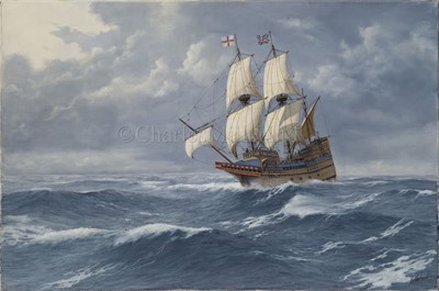Lot 46 - δ KENNETH JEPSON (BRITISH, 1932-1998): Mayflower; Bounty