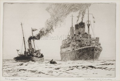 Lot 26 - δ NORMAN WILKINSON (BRITISH, 1878-1971): The London Pilot