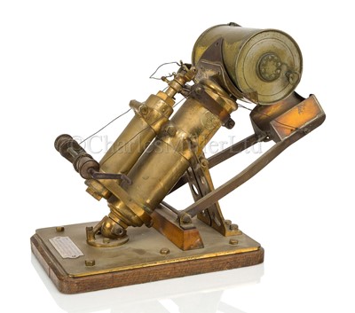 Lot 114 - A PRESENTATION MODEL DEPTH CHARGE LAUNCHER FOR H.M.S. 'LINNET' BY THORNYCROFT, CIRCA 1917