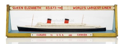 Lot 179 - A TRAVEL AGENT'S MODEL BY BASSETT-LOWKE FOR R.M.S. QUEEN ELIZABETH, CIRCA 1960