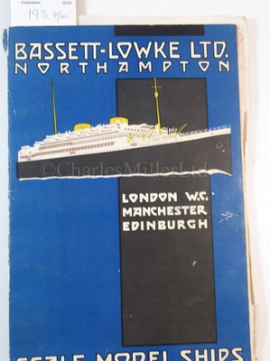 Lot 193 - A COLLECTION OF BASSETT-LOWKE SHIP MODEL CATALOGUES