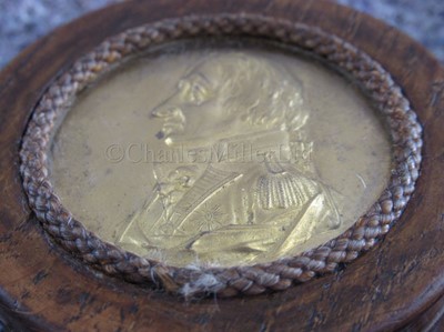 Lot 69 - A SNUFF BOX MADE FROM VICTORY OAK, CIRCA 1810