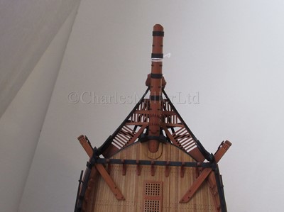 Lot 43 - A FINELY BUILT AND  CARVED 1:72 SCALE NAVY BOARD STYLE OF 44-GUN SWEDISH HEAVY FRIGATE VENUS [1783]