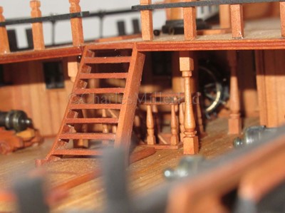 Lot 43 - A FINELY BUILT AND  CARVED 1:72 SCALE NAVY BOARD STYLE OF 44-GUN SWEDISH HEAVY FRIGATE VENUS [1783]