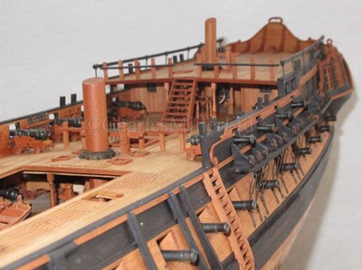 Lot 43 - A FINELY BUILT AND  CARVED 1:72 SCALE NAVY BOARD STYLE OF 44-GUN SWEDISH HEAVY FRIGATE VENUS [1783]