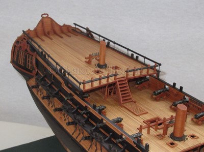 Lot 43 - A FINELY BUILT AND  CARVED 1:72 SCALE NAVY BOARD STYLE OF 44-GUN SWEDISH HEAVY FRIGATE VENUS [1783]