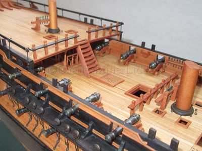 Lot 43 - A FINELY BUILT AND  CARVED 1:72 SCALE NAVY BOARD STYLE OF 44-GUN SWEDISH HEAVY FRIGATE VENUS [1783]