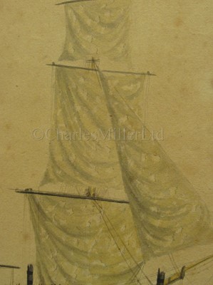 Lot 54 - NAVAL SCHOOL, CIRCA 1795: 'Censeur' and 'Ça Ira' taken by 'Illustrious' and 'Courageux' in Lord Hotham's action off Spezia, 14th March 1795