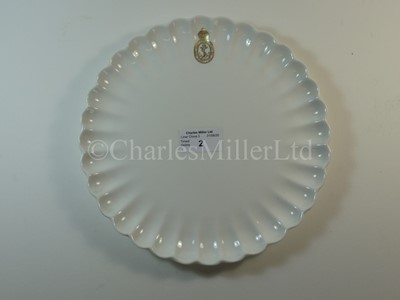 Lot 2 - An Admiralty scalloped side plate
