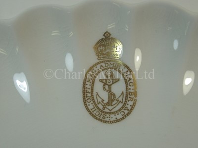 Lot 2 - An Admiralty scalloped side plate