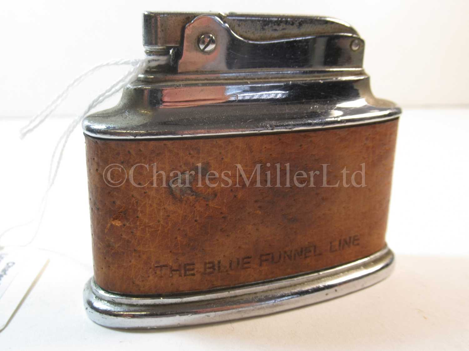 Lot 14 - A Blue Funnel Line souvenir table lighter 
