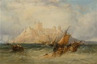 Lot 36 - James WEBB (BRITISH, c.1825-1895)<br/>Shipping off...