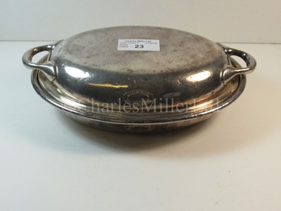 Lot 23 - A British India Steam Navigation Company plated tureen and cover