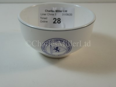 Lot 28 - A Caledonian Steam Packet Company / Irish Services Ltd slop bowl