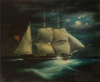 Lot 37 - ENGLISH SCHOOL, CIRCA 1860<br/>The Hamburg barque...