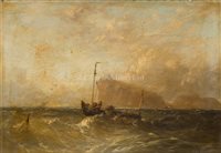 Lot 38 - J* BRETT (English, 19th Century)<br/>Hauling in...