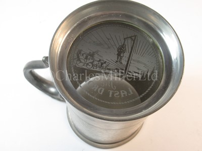 Lot 46 - A Cunard souvenir pewter tankard, from R.M.S. 'Queen Mary'
