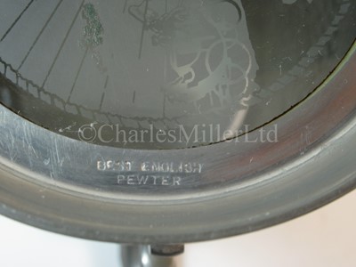 Lot 46 - A Cunard souvenir pewter tankard, from R.M.S. 'Queen Mary'