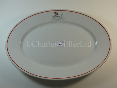 Lot 64 - A Hamburger Wolfgang-Kontor G.M.B.H. oval plate, from the whaler 'Vikingen I'