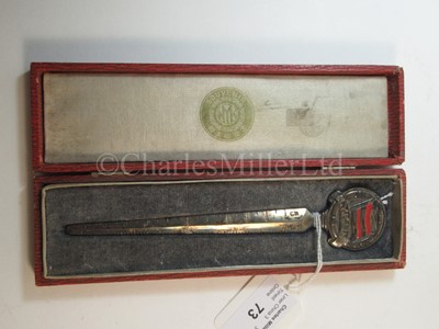 Lot 73 - A N.Y.K. Line boxed letter opener