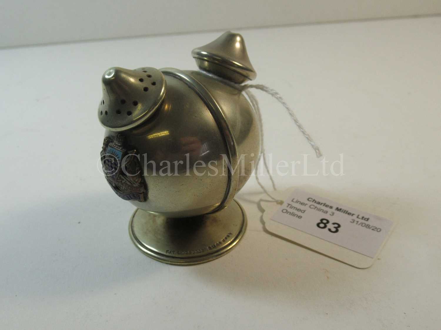 Lot 83 - An Orient Steam Navigation Company souvenir plated condiment set, from R.M.S. Orontes
