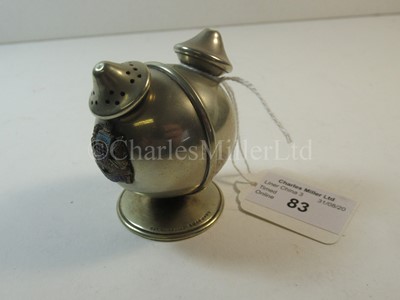 Lot 83 - An Orient Steam Navigation Company souvenir plated condiment set, from R.M.S. Orontes