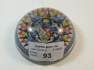 Lot 93 - A P&O Line glass paperweight