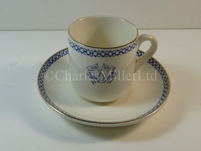 Lot 104 - A Strick Line tasse de cafe and saucer