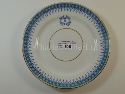 Lot 106 - A Strick Line side plate