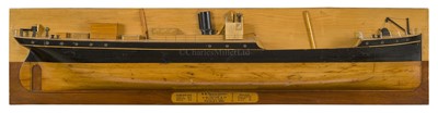 Lot 71 - A BUILDER'S HALF-BLOCK MODEL FOR THE S.S NUEVO ACUNA, BUILT BY H. MCINTYRE & CO., PAISLEY, 1885