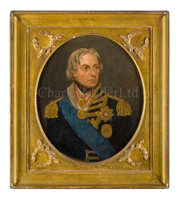 Lot 133 - ENGLISH SCHOOL, 19TH CENTURY - Portrait Study of Nelson; Portrait Study of Wellington, a pair