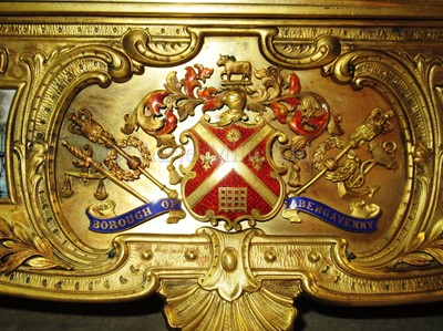 Lot 189 - AN HISTORICALLY INTERESTING FREEDOM CASKET PRESENTED TO ADMIRAL LORD CHARLES BERESFORD, 1912